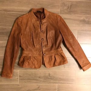 Brown leather Apt 9 jacket.